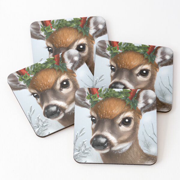 Item preview, Beautiful Winter Deer designed and sold by Poetic Patterns Studio.