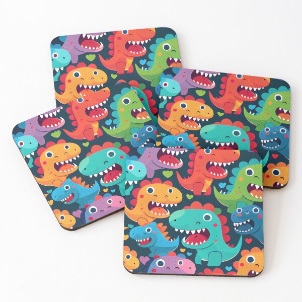 Item preview, Dinosaurs in Rainbow Colors designed and sold by MrBeerholder.