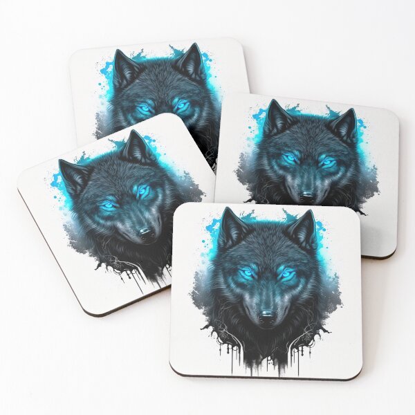Item preview, Black Wolf with Blue eyes designed and sold by mldorton.