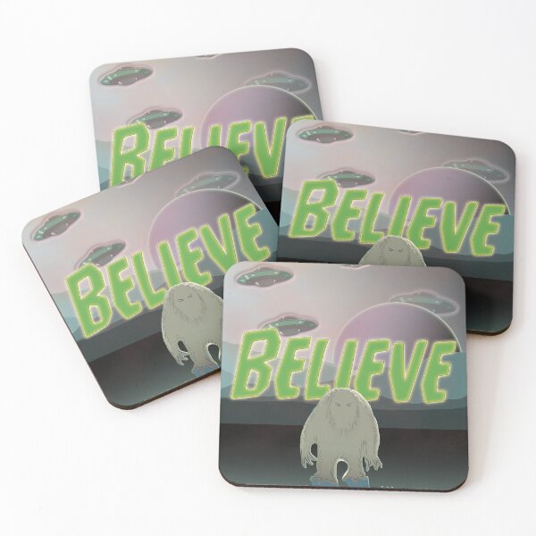 Item preview, Crazy Cool Yeti UFO Believe Watercolor Design designed and sold by Xx4thseasonxX.