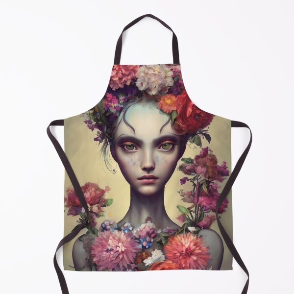 Item preview, Zita Flowery Girl Portrait designed and sold by Kamiri.