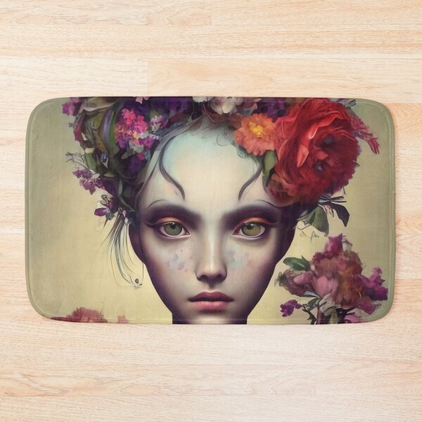 Item preview, Zita Flowery Girl Portrait  designed and sold by Kamiri.