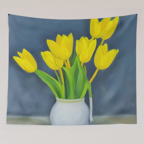 Item preview, Beautiful yellow tulips artwork designed and sold by gramizzia.