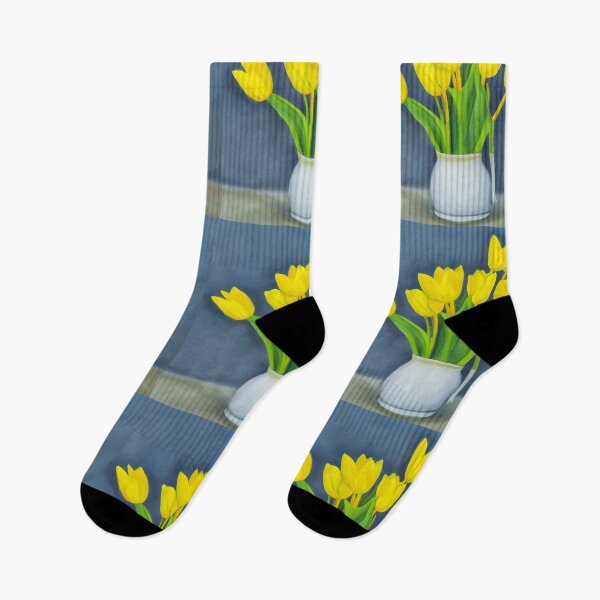 Item preview, Beautiful yellow tulips artwork designed and sold by gramizzia.