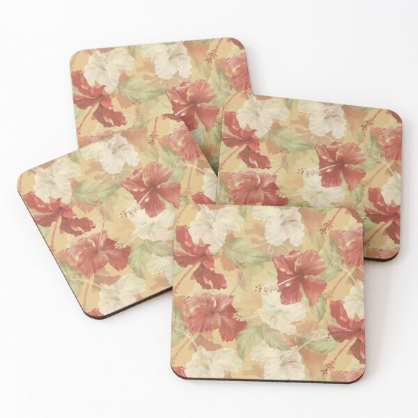 Item preview, Classic Vintage Tropical Hibiscus Pattern Design  designed and sold by Tina Veenstra.