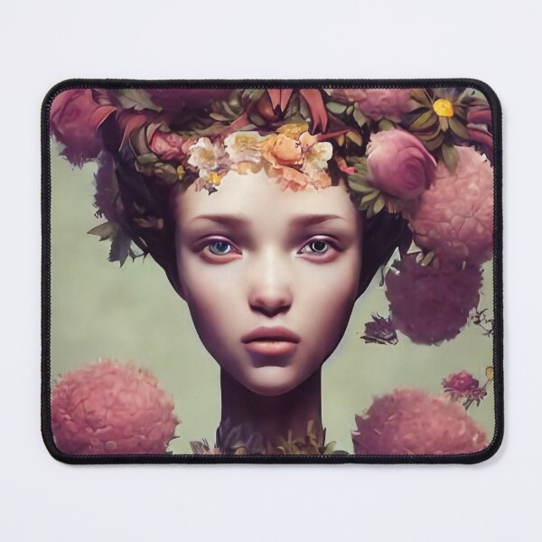 Item preview, Zulema Flowery Girl Portrait  designed and sold by Kamiri.