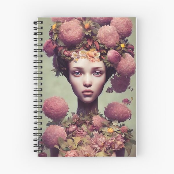 Item preview, Zulema Flowery Girl Portrait  designed and sold by Kamiri.