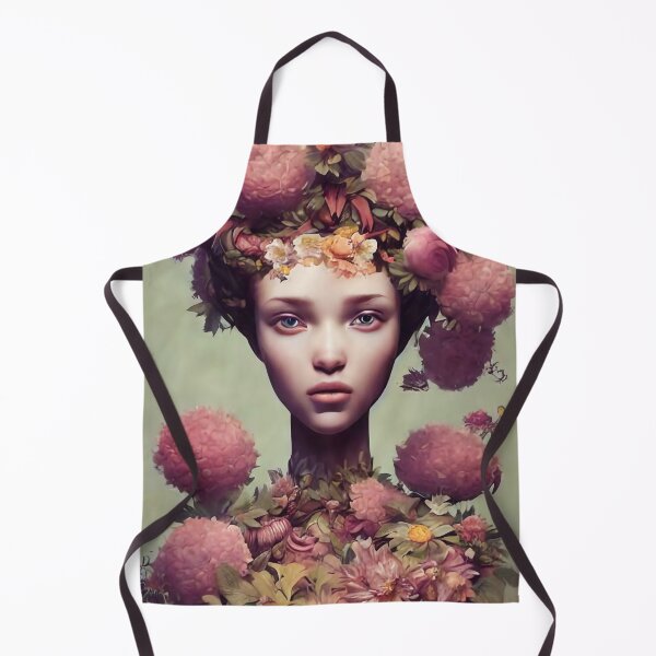 Item preview, Zulema Flowery Girl Portrait  designed and sold by Kamiri.