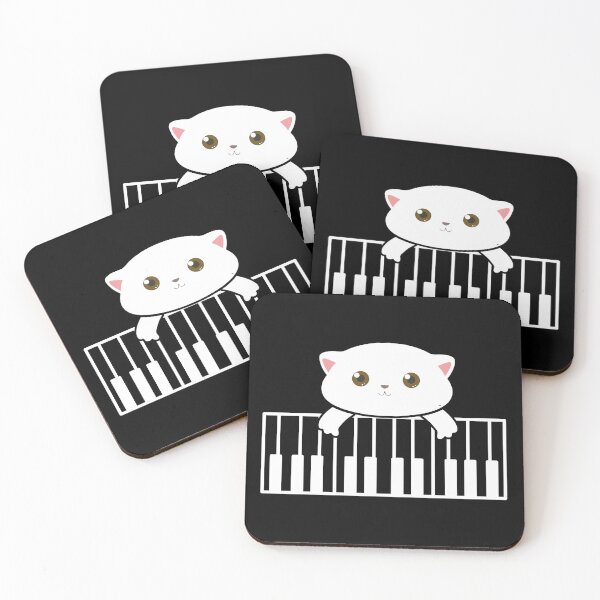 Item preview, Funny Cat Piano  designed and sold by AnimalsSpace.