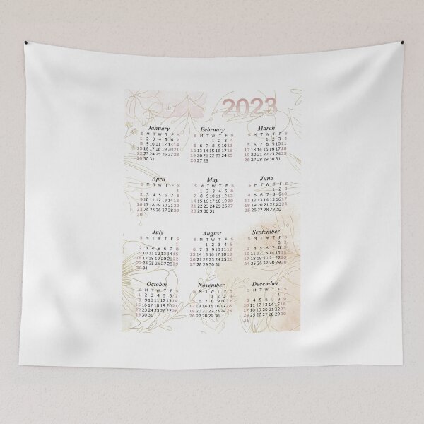 Item preview, 2023 Yearly Calendar, Wall Calendar 12 Months, Yearly Planner, One Page Calendar, Sunday Start, Year Calendar designed and sold by Dzhenka-Balimez.