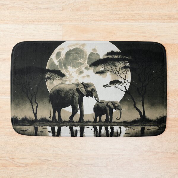 Item preview, The Serenity of the Elephant Family designed and sold by GoBeyondChannel.