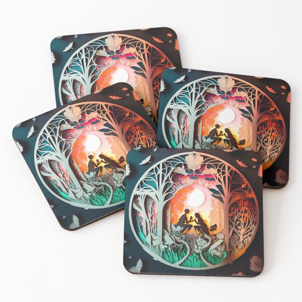 Item preview, 3D Effect Papercut Art - Fairytale Scene designed and sold by TheArtfulAI.