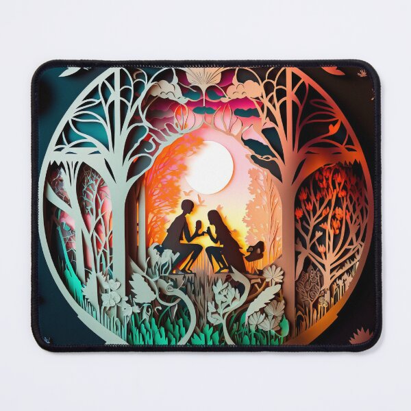 Item preview, 3D Effect Papercut Art - Fairytale Scene designed and sold by TheArtfulAI.