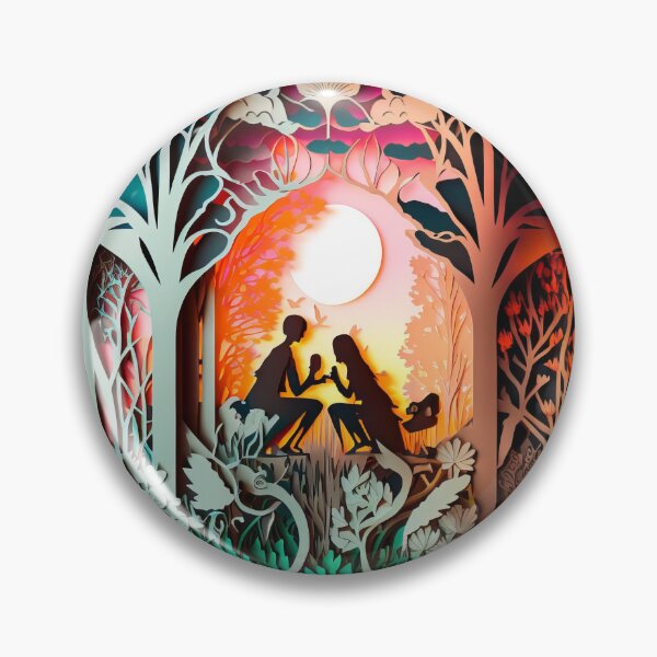 Item preview, 3D Effect Papercut Art - Fairytale Scene designed and sold by TheArtfulAI.