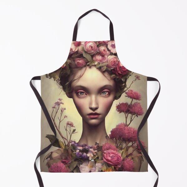 Item preview, Zuleika Flowery Girl Portrait  designed and sold by Kamiri.