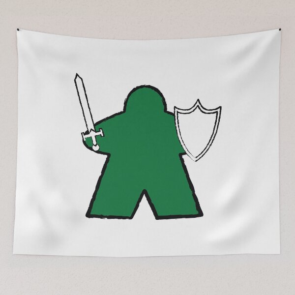 Item preview, Emerald Knight Meeple! designed and sold by BaronsGames.