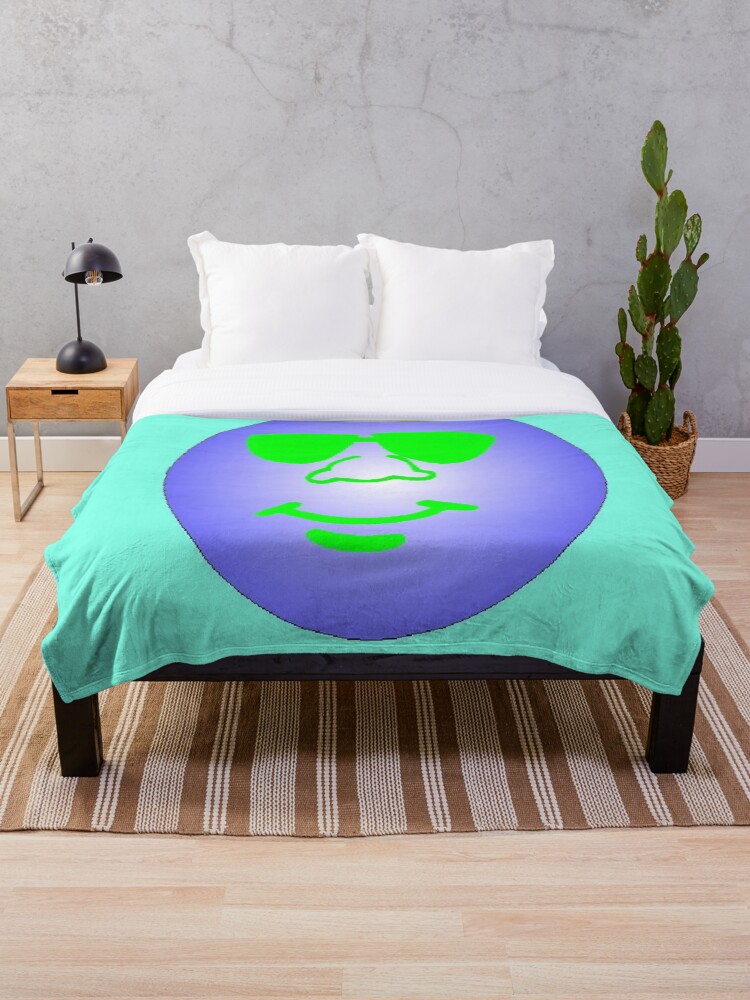 Thumbnail 1 of 6, Throw Blanket, the happy moon designed and sold by palimens.