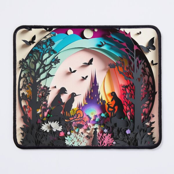 Item preview, 3D Effect Papercut Art - Fairytale Scene designed and sold by TheArtfulAI.