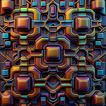 Artwork thumbnail, Cybernetic Abstract Design Pattern by UltraGraphics
