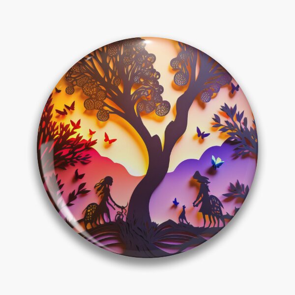 Item preview, 3D Effect Papercut Art - Fairytale Scene designed and sold by TheArtfulAI.