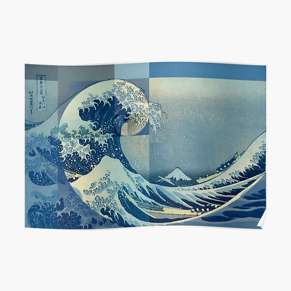 Hokusai rencontre Fibonacci, Golden Ratio Poster