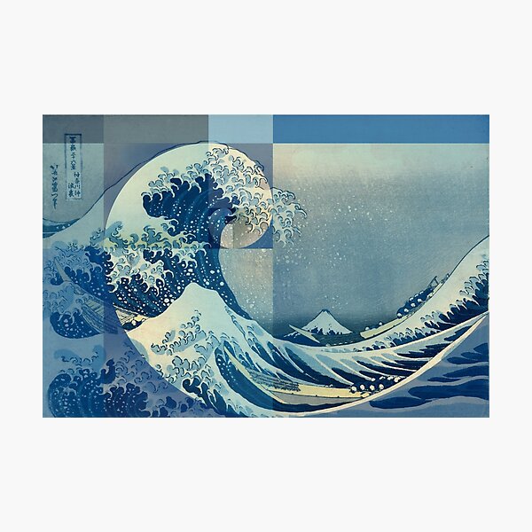 Item preview, Hokusai Meets Fibonacci, Golden Ratio designed and sold by SymbolGrafix.