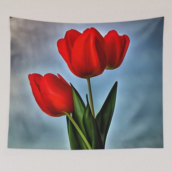 Item preview, Beautiful red tulips artwork designed and sold by gramizzia.