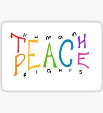 Teach Peace Sticker