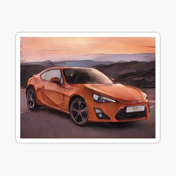 Vista previa del artículo con la obra «Toyota GT86 - Diseño de dibujos animados», diseñado y vendido por Trevor1984.
