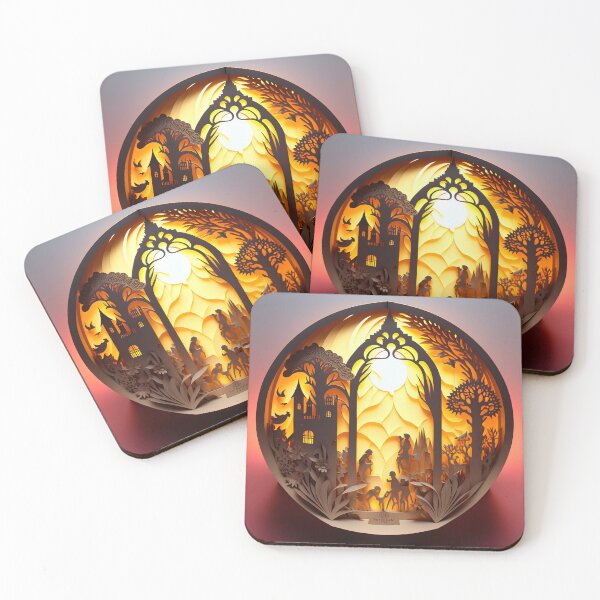 Item preview, 3D Effect Papercut Art - Fairytale Scene designed and sold by TheArtfulAI.