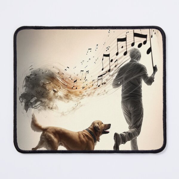 Item preview, dog and a woman dancing to a classic t-shirt designed and sold by ModRed.