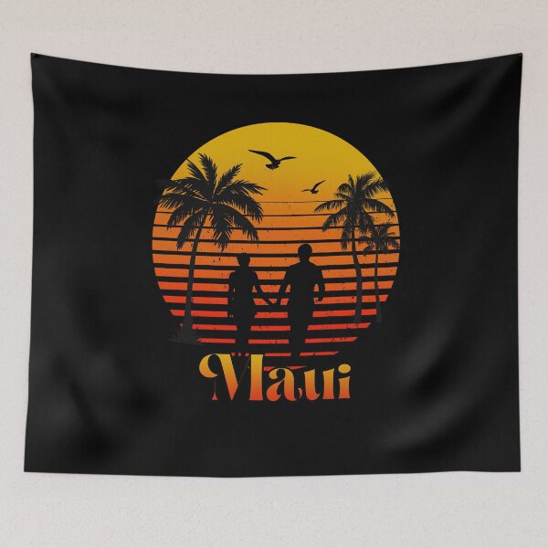 Item preview, Retro Maui sunset romantic  designed and sold by TipTopTapo.