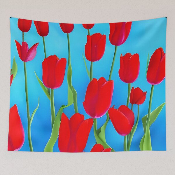 Item preview, Beautiful red tulips artwork designed and sold by gramizzia.
