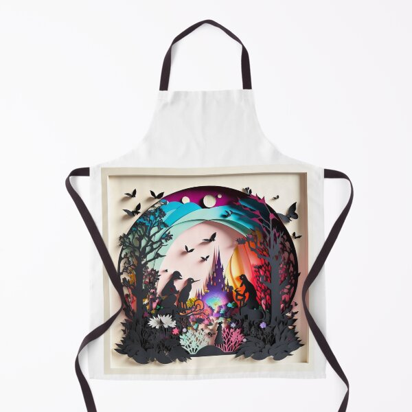 Item preview, 3D Effect Papercut Art - Fairytale Scene designed and sold by TheArtfulAI.