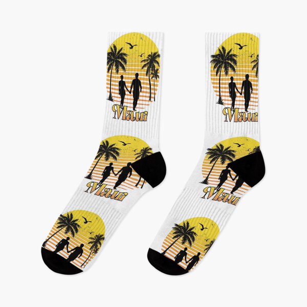 Item preview, Retro Maui sunset honeymoon romantic  designed and sold by TipTopTapo.