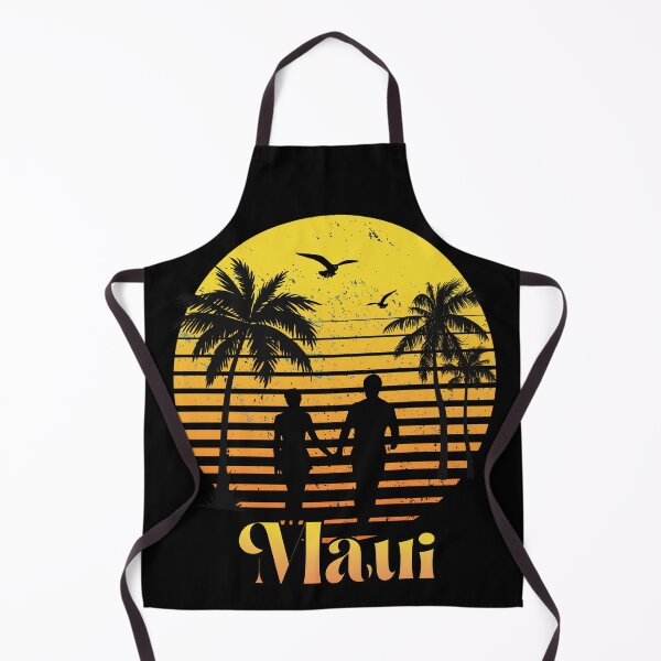 Item preview, Retro Maui sunset honeymoon romantic designed and sold by TipTopTapo.