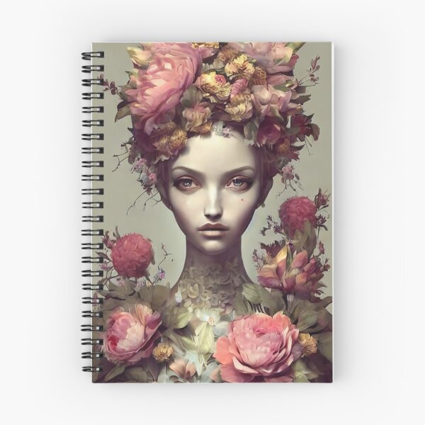 Item preview, Zlata Flowery Girl Portrait  designed and sold by Kamiri.