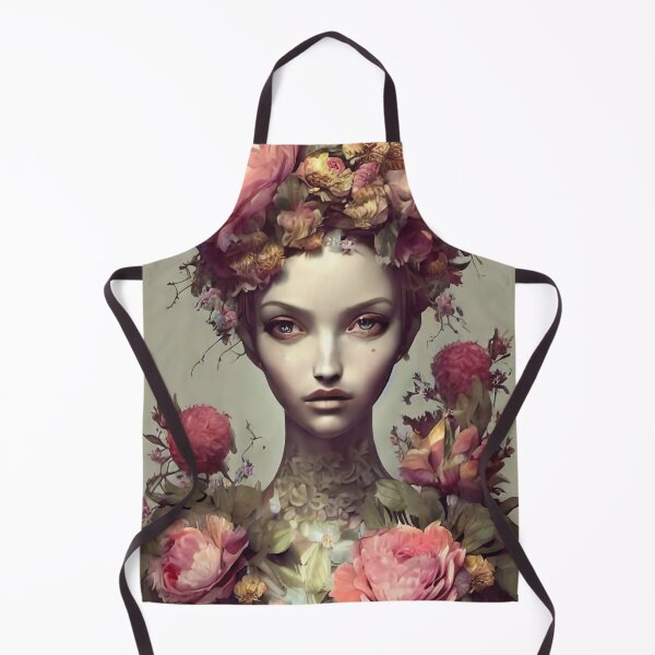 Item preview, Zlata Flowery Girl Portrait  designed and sold by Kamiri.