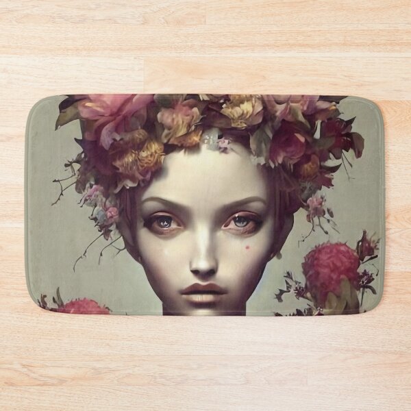 Item preview, Zlata Flowery Girl Portrait  designed and sold by Kamiri.