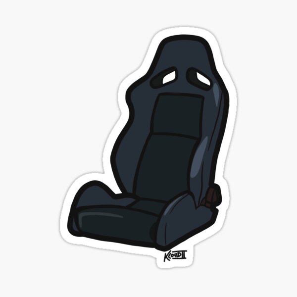 Black Racing Seat Sticker Sticker