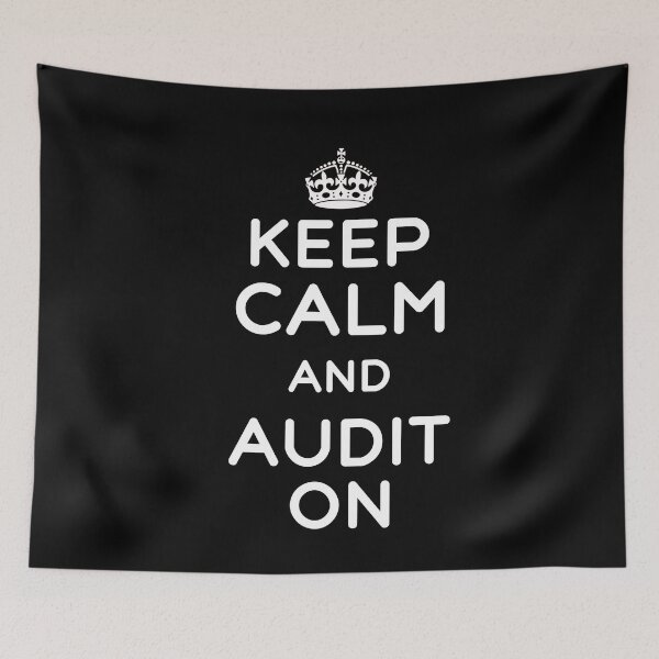 Item preview, Keep Calm And Audit On Auditing Lover Funny Accountant designed and sold by SharpThreadZ.