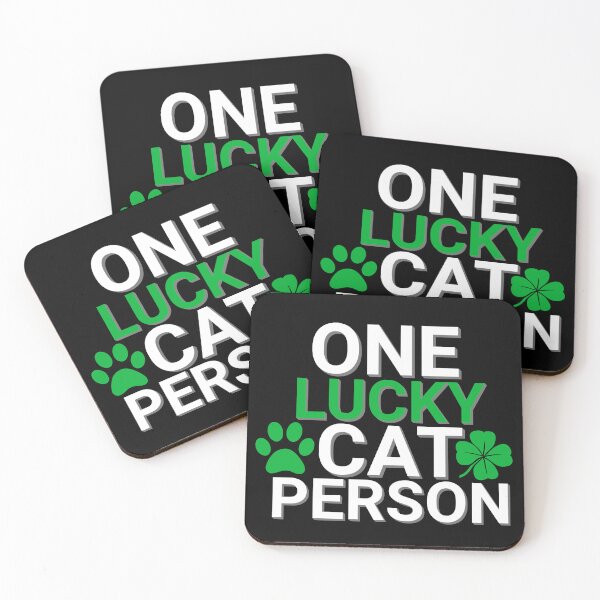 Item preview, One lucky cat person - St. Patrick's Day designed and sold by EvergreenWhimsy.