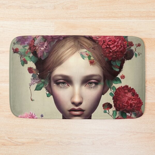 Item preview, Zoia Flowery Girl Portrait  designed and sold by Kamiri.