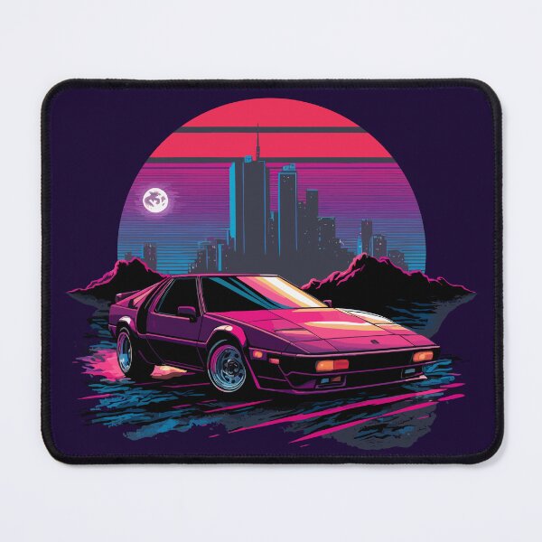 Item preview, Retro sportscar Fiero infront of a City designed and sold by ChasmicArt.