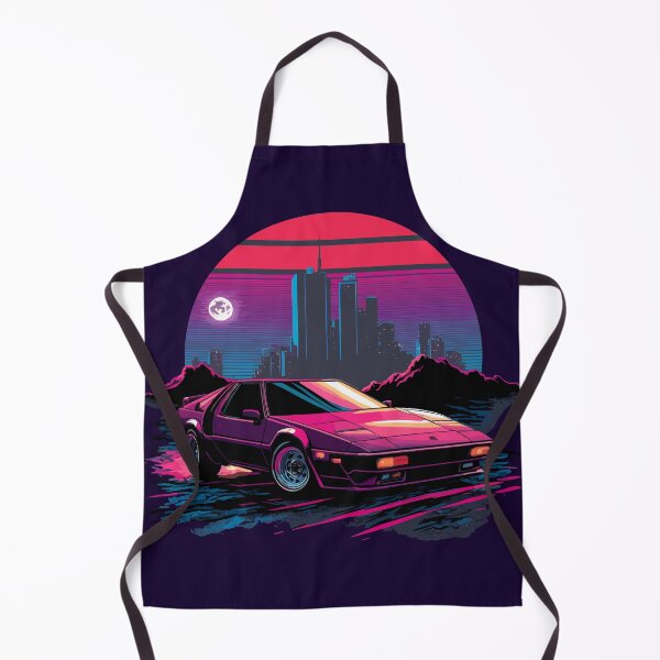 Item preview, Retro sportscar Fiero infront of a City designed and sold by ChasmicArt.