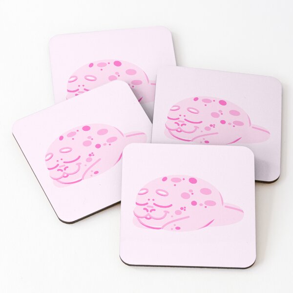 Item preview, Sleepy Pastel Pink Baby Seal designed and sold by CrysCritters.