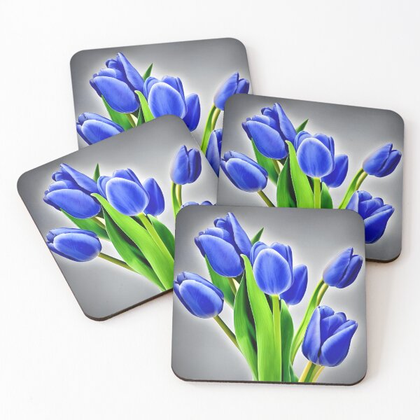 Item preview, Beautiful blue tulips artwork designed and sold by gramizzia.