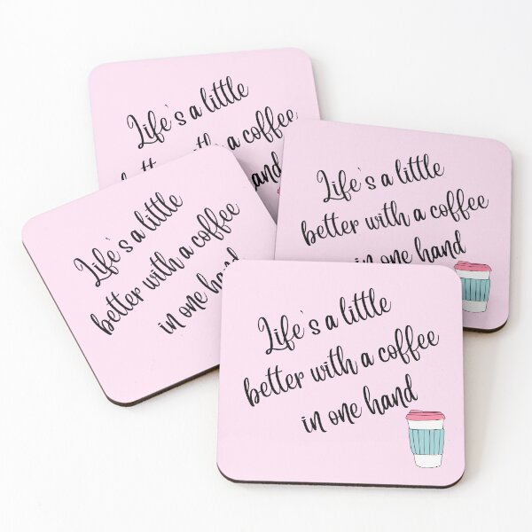 Item preview, Life's a little better with coffee designed and sold by Crafternoons.