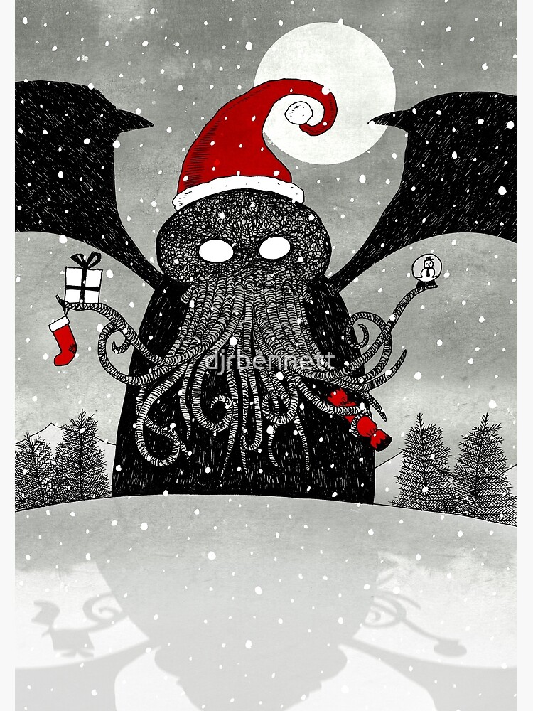 Disover A Cthulhu Christmas Premium Matte Vertical Poster