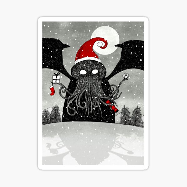 A Cthulhu Christmas Sticker